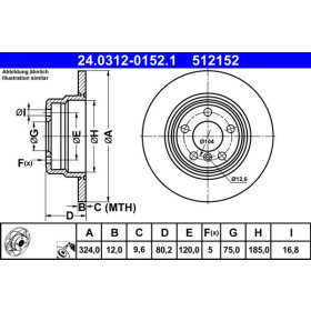 ATE Brzdový kotouč plný Ø324mm 24.0312-0152.1_thumb2