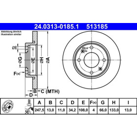 ATE Brzdový kotouč plný Ø248mm 24.0313-0185.1_thumb2