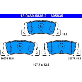 ATE Sada brzdových doštiček 13.0460-5835.2_thumb2