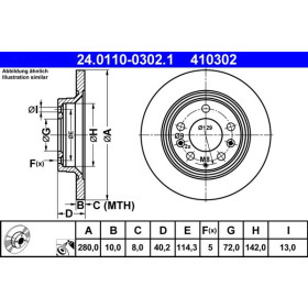 ATE Brzdový kotouč plný Ø280mm 24.0110-0302.1_thumb2