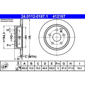 ATE Brzdový kotouč plný Ø292mm 24.0112-0187.1_thumb2