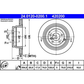 ATE Brzdový kotouč větraný Ø354mm 24.0120-0200.1_thumb2