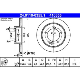 ATE Brzdový kotouč plný Ø290mm 24.0110-0355.1_thumb2