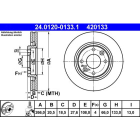 ATE Brzdový kotouč větraný Ø266mm 24.0120-0133.1_thumb2