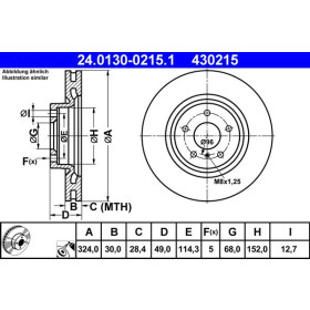 ATE Brzdový kotouč větraný Ø324mm 24.0130-0215.1_thumb2