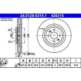 ATE Brzdový kotouč větraný Ø323,2mm 24.0128-0315.1_thumb2