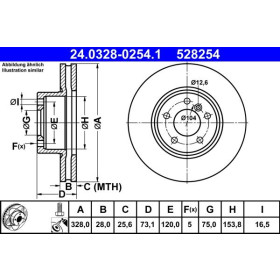 ATE Brzdový kotouč větraný Ø328mm 24.0328-0254.1_thumb2