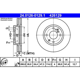 ATE Brzdový kotouč větraný Ø280mm 24.0126-0129.1_thumb2