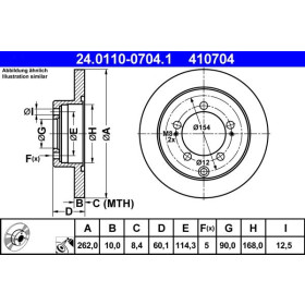 ATE Brzdový kotouč plný Ø262mm 24.0110-0704.1_thumb2