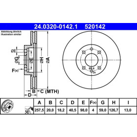 ATE Brzdový kotouč větraný Ø258mm 24.0320-0142.1_thumb2