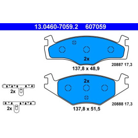 ATE Sada brzdových doštiček 13.0460-7059.2_thumb2