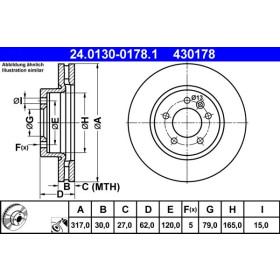 ATE Brzdový kotouč větraný Ø317mm 24.0130-0178.1_thumb2