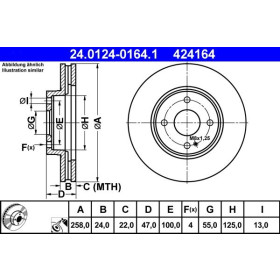 ATE Brzdový kotouč větraný Ø258mm 24.0124-0164.1_thumb2