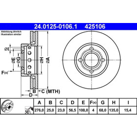 ATE Brzdový kotouč větraný Ø276mm 24.0125-0106.1_thumb2