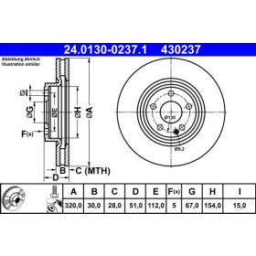 ATE Brzdový kotouč větraný Ø320mm 24.0130-0237.1_thumb2