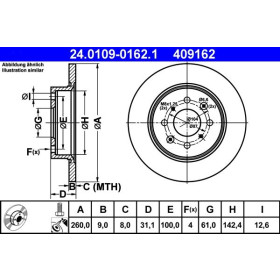 ATE Brzdový kotouč plný Ø260mm 24.0109-0162.1_thumb2