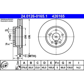 ATE Brzdový kotouč větraný Ø276mm 24.0126-0165.1_thumb2