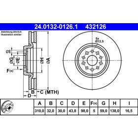 ATE Brzdový kotouč větraný Ø310mm 24.0132-0126.1_thumb2