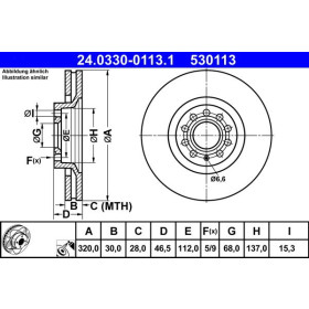 ATE Brzdový kotouč větraný Ø320mm 24.0330-0113.1_thumb2