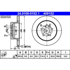 ATE Brzdový kotouč plný Ø303mm 24.0109-0152.1_thumb2