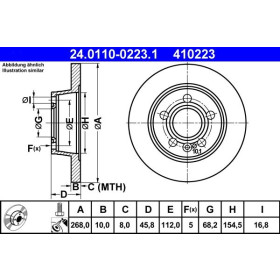 ATE Brzdový kotouč plný Ø268mm 24.0110-0223.1_thumb2