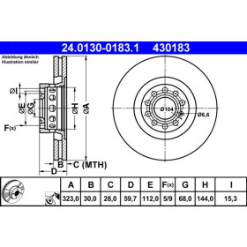 ATE Brzdový kotouč větraný Ø323mm 24.0130-0183.1_thumb2