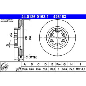 ATE Brzdový kotouč větraný Ø290mm 24.0126-0163.1_thumb2