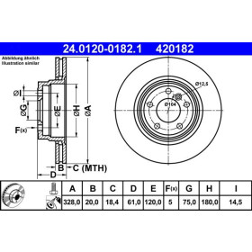 ATE Brzdový kotouč větraný Ø328mm 24.0120-0182.1_thumb2