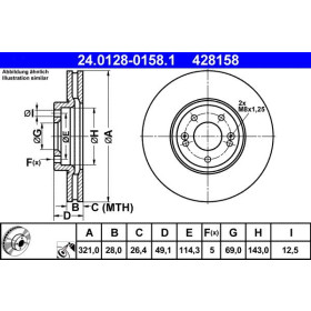 ATE Brzdový kotouč větraný Ø321mm 24.0128-0158.1_thumb2