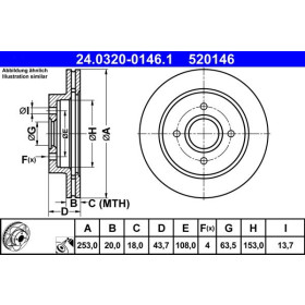 ATE Brzdový kotouč větraný Ø253mm 24.0320-0146.1_thumb2