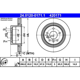 ATE Brzdový kotouč větraný Ø286mm 24.0120-0171.1_thumb2