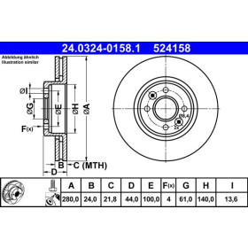 ATE Brzdový kotouč větraný Ø280mm 24.0324-0158.1_thumb2