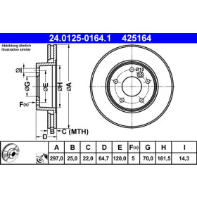 ATE Brzdový kotouč větraný Ø297mm 24.0125-0164.1_thumb2