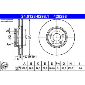 ATE Brzdový kotouč větraný Ø300,0mm 24.0128-0298.1_thumb2