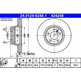 ATE Brzdový kotouč větraný Ø330mm 24.0124-0248.1_thumb2