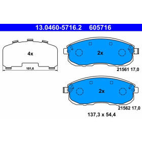 ATE Sada brzdových doštiček 13.0460-5716.2_thumb2