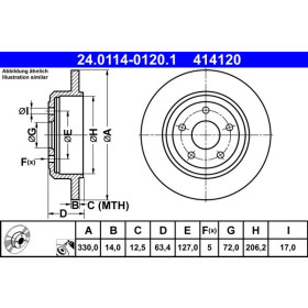 ATE Brzdový kotouč plný Ø330mm 24.0114-0120.1_thumb2