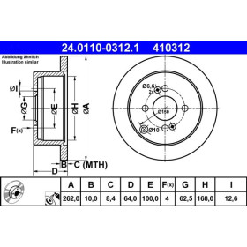 ATE Brzdový kotouč plný Ø262mm 24.0110-0312.1_thumb2