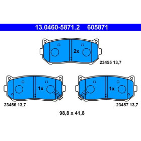 ATE Sada brzdových doštiček 13.0460-5871.2_thumb2