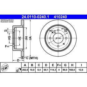 ATE Brzdový kotouč plný Ø262mm 24.0110-0240.1_thumb2