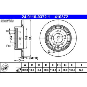 ATE Brzdový kotouč plný Ø302mm 24.0110-0372.1_thumb2