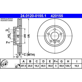 ATE Brzdový kotouč větraný Ø258mm 24.0120-0155.1_thumb2