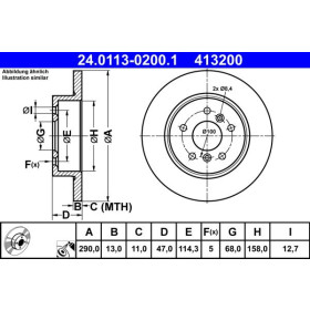 ATE Brzdový kotouč plný Ø290mm 24.0113-0200.1_thumb2