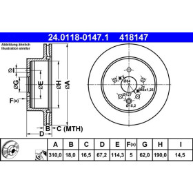 ATE Brzdový kotouč větraný Ø310mm 24.0118-0147.1_thumb2