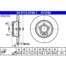 ATE Brzdový kotouč plný Ø294mm 24.0113-0194.1_thumb2