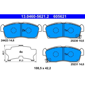 ATE Sada brzdových doštiček 13.0460-5621.2_thumb2
