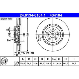 ATE Brzdový kotouč větraný Ø328mm 24.0134-0104.1_thumb2