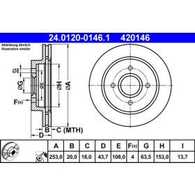 ATE Brzdový kotouč větraný Ø253mm 24.0120-0146.1_thumb2