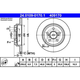 ATE Brzdový kotouč plný Ø259mm 24.0109-0170.1_thumb2