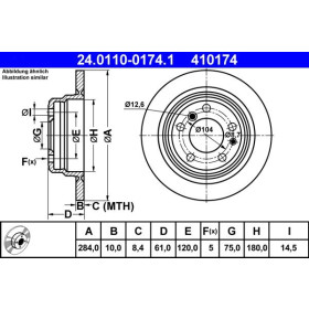 ATE Brzdový kotouč plný Ø284mm 24.0110-0174.1_thumb2